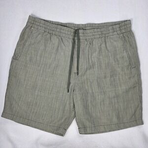 Tommy Bahama Shorts Mens XXL Linen Blend Flat Front Chinos Casual Preppy Striped